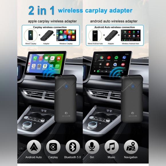 Wireless CarPlay Adapter & Android Auto Wireless Adapter,Upgrade Wireless - Picture 4 of 7